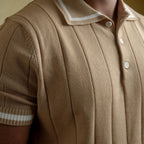 Knit polo - Beige