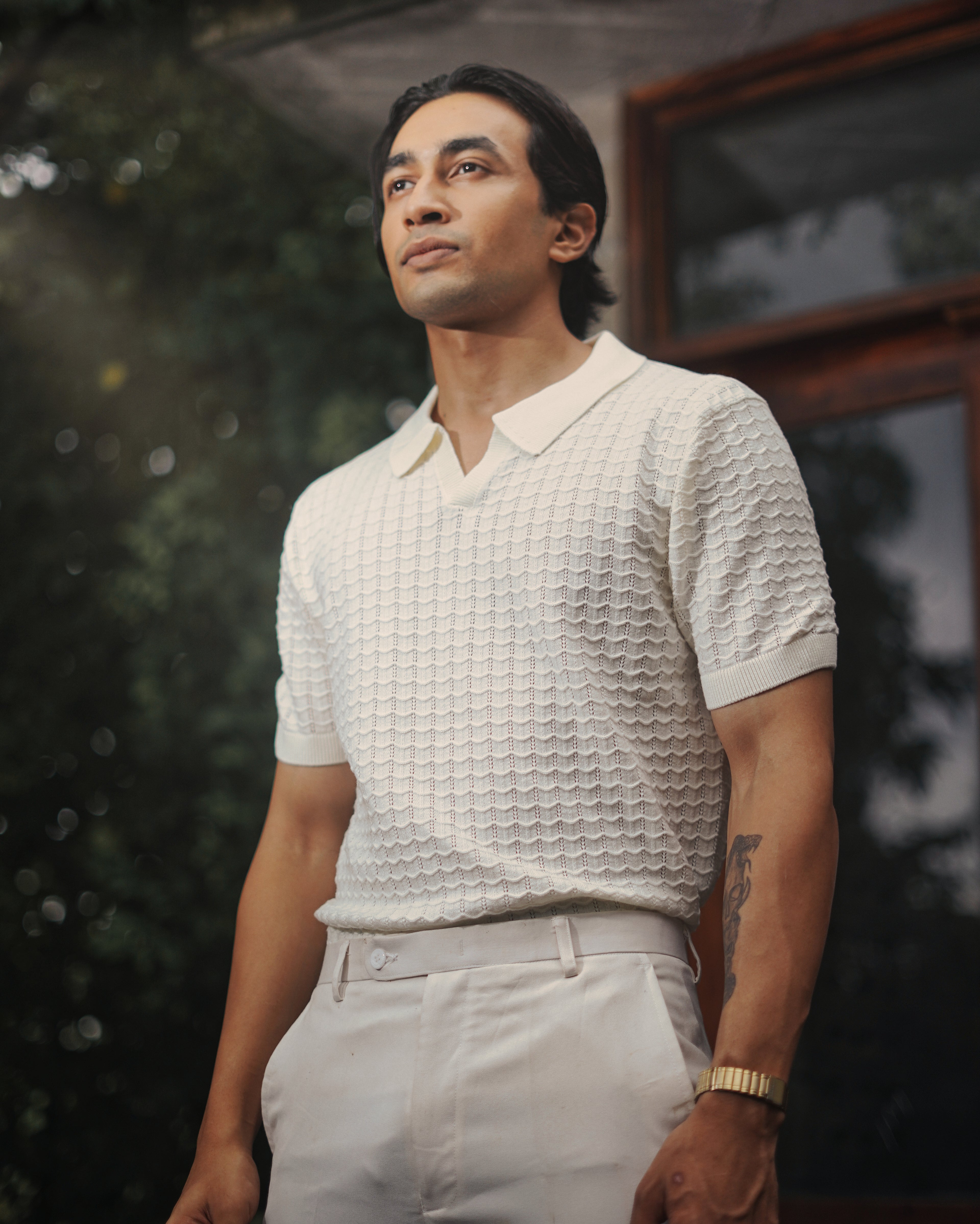 Crochet Polo | Ecru