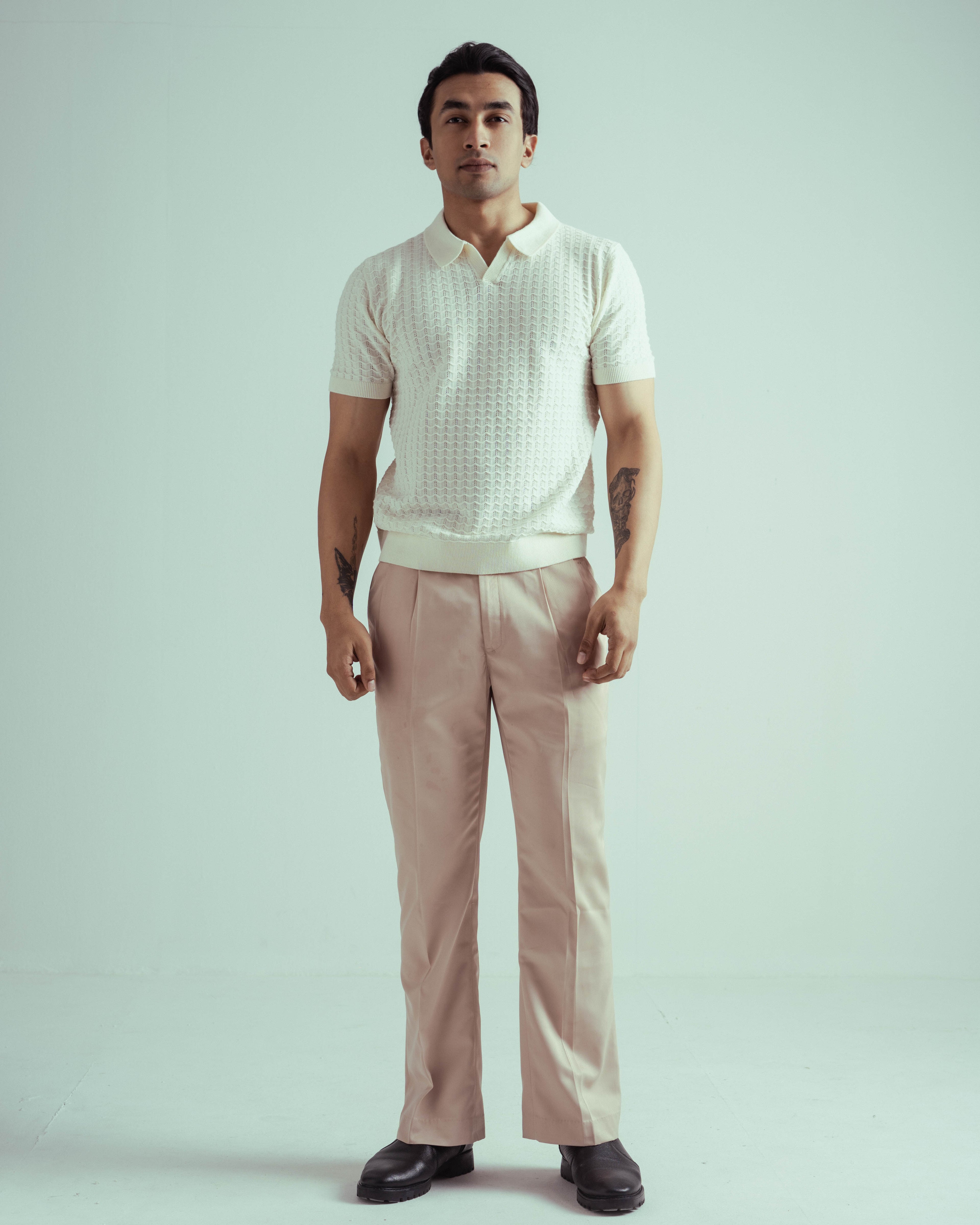 Crochet Polo | Ecru