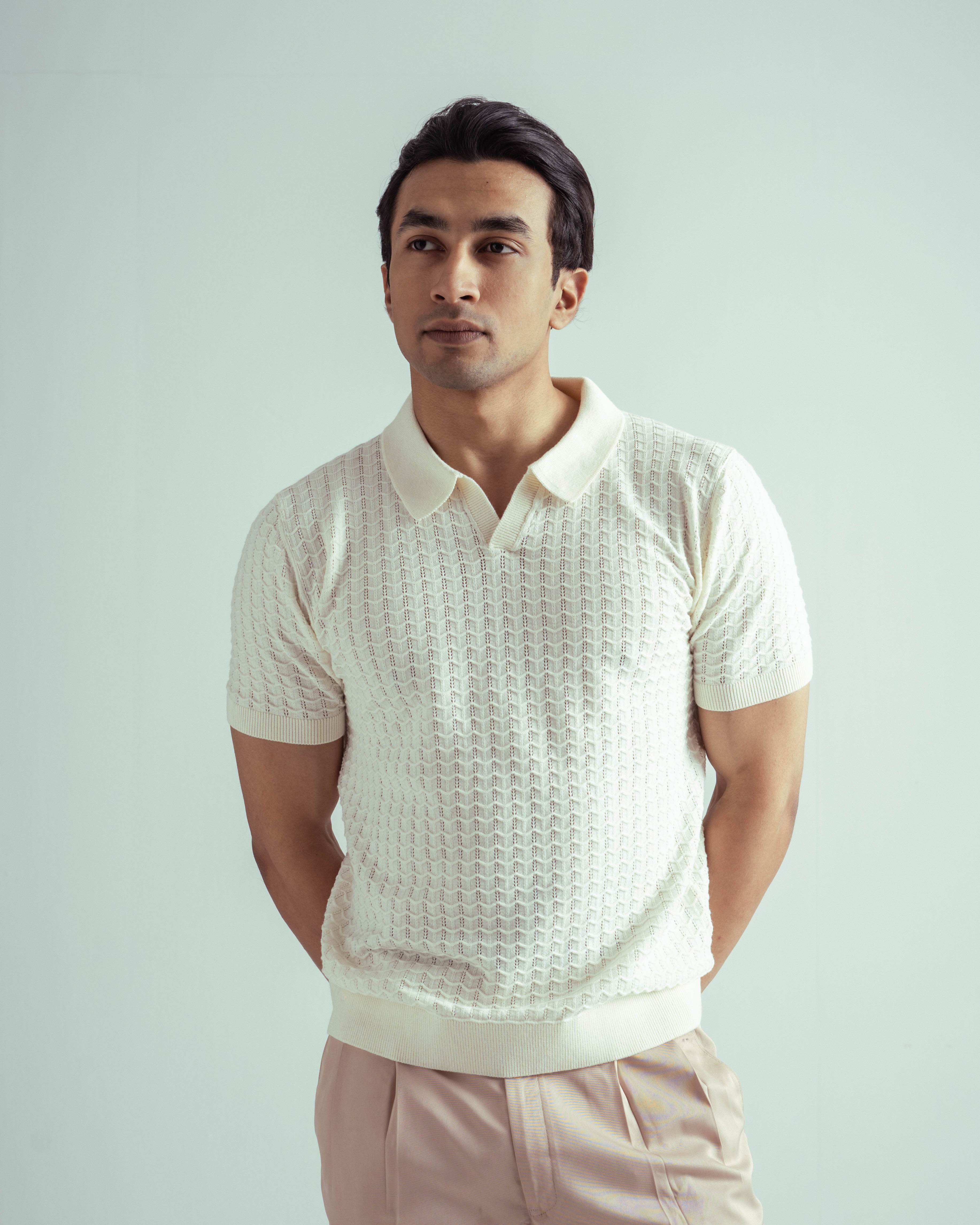 Crochet Polo | Ecru