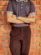 Knit polo - Matt Indigo